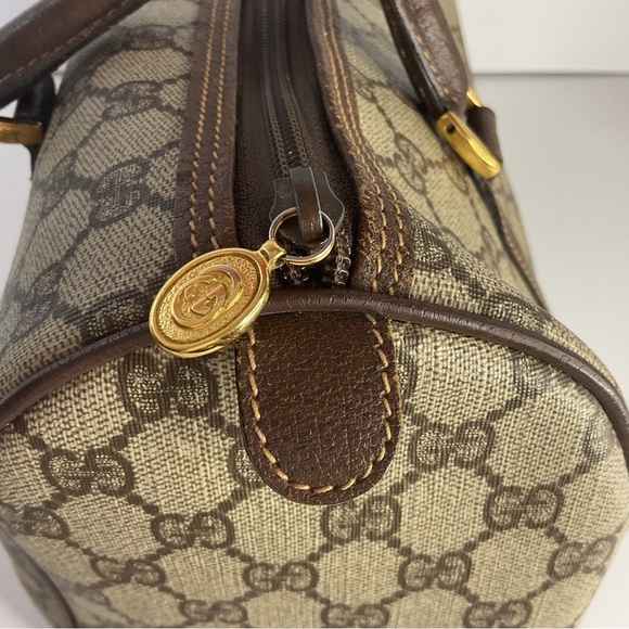 Authentic Gucci Interlocking GG Monogram Boston Doctor Satchel - Picture 3 of 7